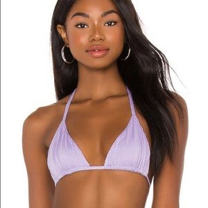 Frankies Bikinis Topanga Top Lilac
